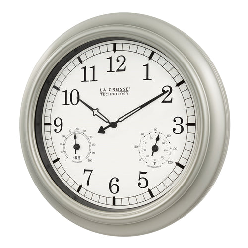 La Crosse Technology 18-inch Indoor/Outdoor Wall Clock