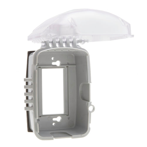 NSI Industries TORK XD110C Extra Duty Single Gang, Vrt/Hrz Configuration, 2.75 IN In Use Weatherproof Clear Cover