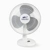 Proaira 16 Oscillating Table Fan with Adjustable Tilt, 3 Speed Control, White