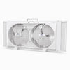 Proaira 9 Reversible Twin Window Fan, 2 Speed Control Extendable 22-1/4 to 33