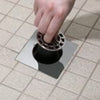 Danco Square Hair Catcher for Shower Drain in Chrome