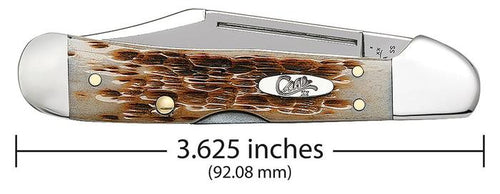 Case Amber Bone Peach Seed Jig Mini CopperLock®