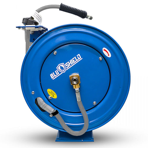 BluBird Industries Blushield Polyester Pressure Washer Hose Reel Heavy Duty Single Arm Assembly (1/4 x 50')