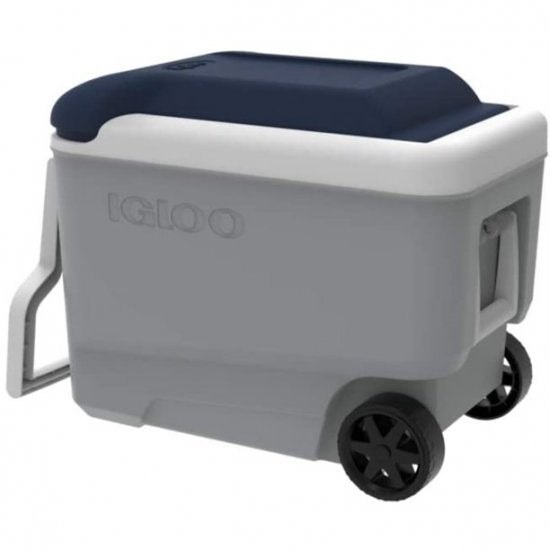 Igloo MaxCold Roller Cooler, Ash Gray/Aegean Sea - 40 Qt. (56 cans)