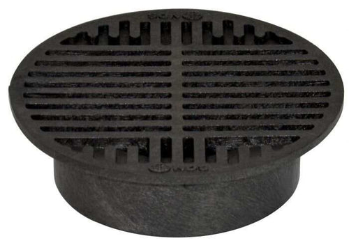 NDS 8 Round Grate, Black