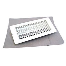 4 x 8-Inch White Metal Floor Register