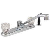 LDR Industries Double Handle Kitchen Faucet With Handle