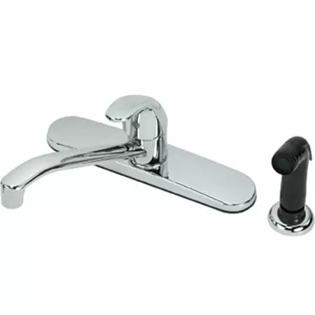 B & K Industries KITCHEN FAUCET Single Metal Lever Handle with Black Spray