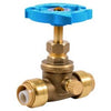Push Fit Stop Valve With Drain, 1/2-In.