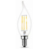 LED Chandelier Light Bulbs, Flame Tip, DayChandelier Light, 300 Lumens, 3.3-Watts, 4-Pk.