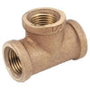 Pipe Tee, Rough Brass, 1/2-In.