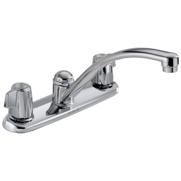 Delta Two Handle Kitchen Faucet In Chrome