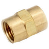 Pipe Fittings, Brass Coupling, Lead Free, 1/4-In.