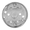 Thomas & Betts Steel City Round Galvanized Steel 1 gang Electrical Ceiling Box Silver