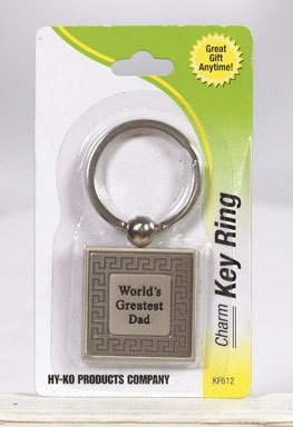 Hy-ko Products Metal Silver Key Ring “world's Greatest Dad”