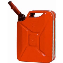 Metal Jerry Gas Can, Red, 5-Gallons