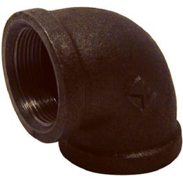 90-Degree Equal Pipe Elbow, Black, 1.5-In.