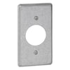 Thomas & Betts  Utility Box Cover, Single receptacle, hole diameter 1-13/32 inch