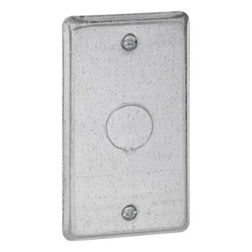 Thomas & Betts Steel City  Single Gang Blank Switch Cover With Knockout