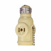 Cooper Wiring Socket Adapter 125V, Ivory