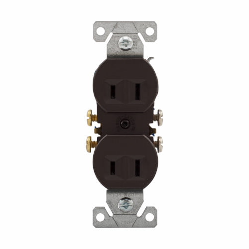 Eaton Cooper Wiring Residential Grade Duplex Receptacle 15A, 125V Brown