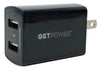 Getpower® Bowl Of 30 – 2.4 Amp Etl Certified Ac To Dual Usb Wall Adapters