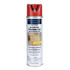 Rust-Oleum MC1800 System Precision Line Inverted Marking Chalk 17 Oz Red