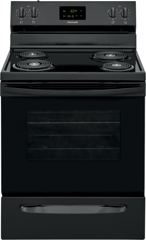 Frigidaire 30 in. 5.3 cu. ft. Electric Range with Manual Clean in Black
