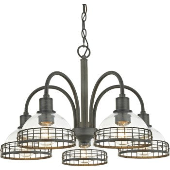 Hardware House 250535 25-0535 Slate 5 light Chandelier