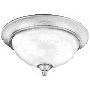 Hardware House 104449 Ceiling Fixture, 2 Light Dover Desgin ~ Satin Nickel