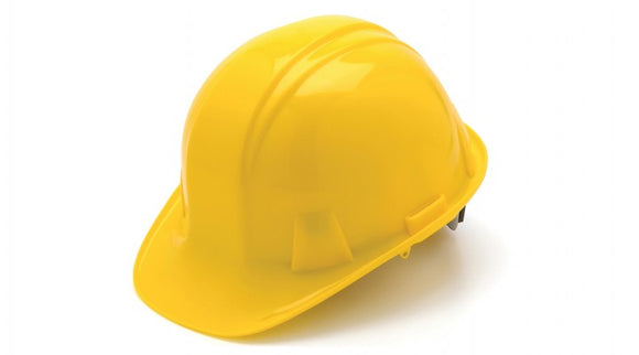 Pyramex Sl Series Cap Style Hard Hat Yellow Cap Style 4-Point Ratchet