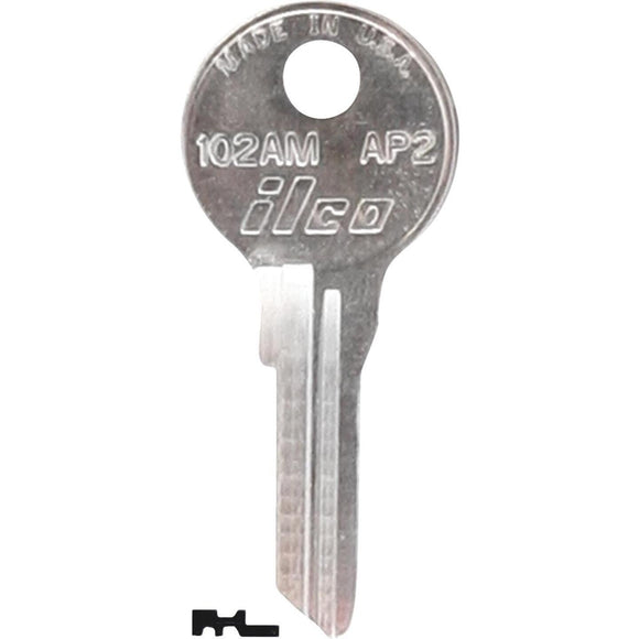 ILCO APS Nickel Plated File Cabinet Key, AP2 (10-Pack)