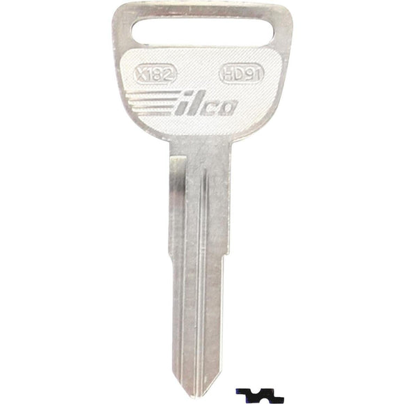 ILCO Honda Nickel Plated Automotive Key, HD91 (10-Pack)