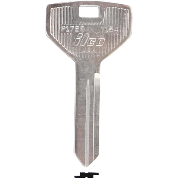 ILCO Chrysler Nickel Plated Automotive Key, Y154 (10-Pack)