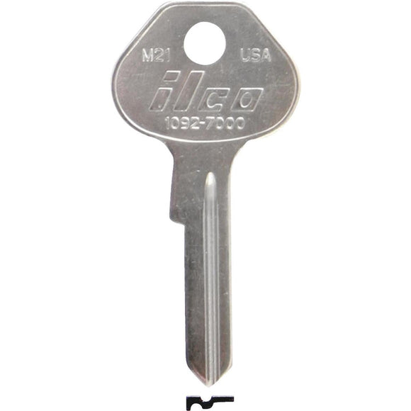 ILCO Master Nickel Plated Padlock Key, M21 (10-Pack)