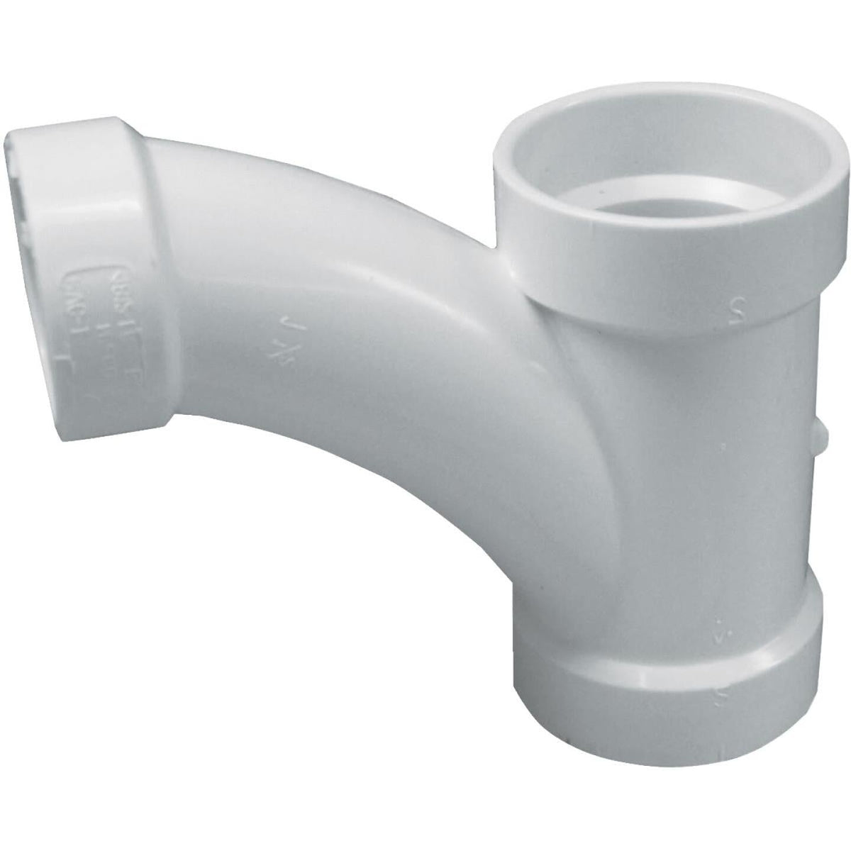 Charlotte Pipe 4 In. X 4 In. X 2 In. Reducing Tee-Wye PVC Tee - Perry ...