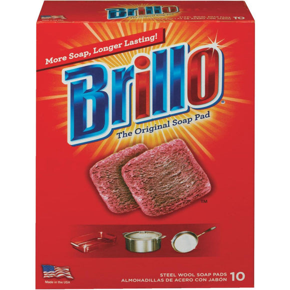 Brillo Original Steel Wool Scouring Pad (10 Count)