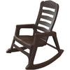 Big Easy Earth Brown Resin Stackable Rocking Chair