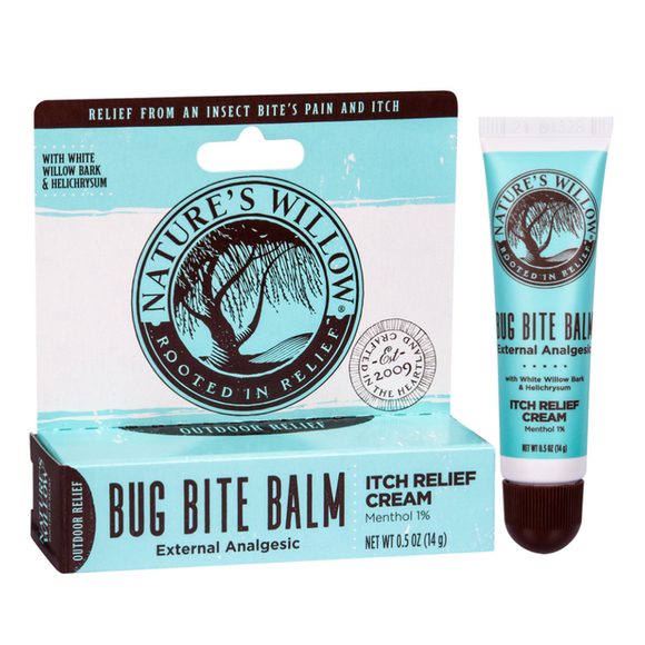 Nature’s Willow Bug Bite Balm, Natural Insect Bite Pain & Itch Relief, 0.5 oz