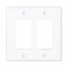 Eaton Cooper Wiring Decorator / GFCI Wallplate, White 2 Gang