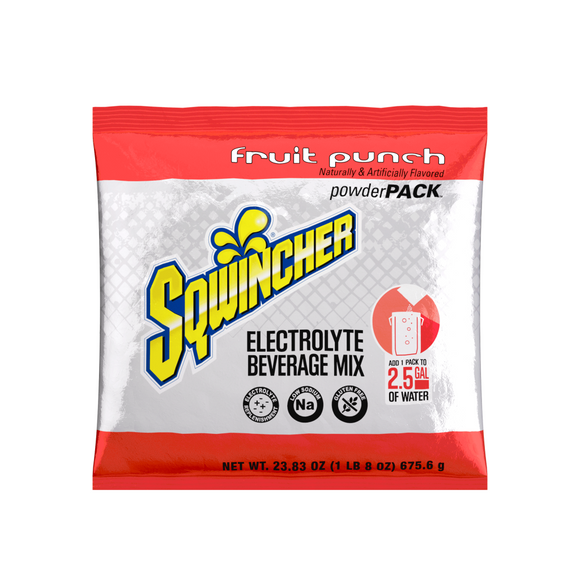 Sqwincher Powderpack Original Powder Fruit Punch  2.5 Gallon