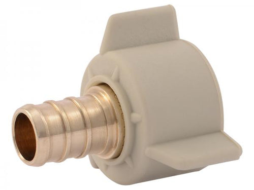 Sharkbite Brass Crimp Swivel Adapter 1/2 in. x 1/2 in. NPSM