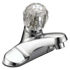 B & K Industries LAVATORY FAUCET Single Acrylic Handle with Pop-Up | Round Base