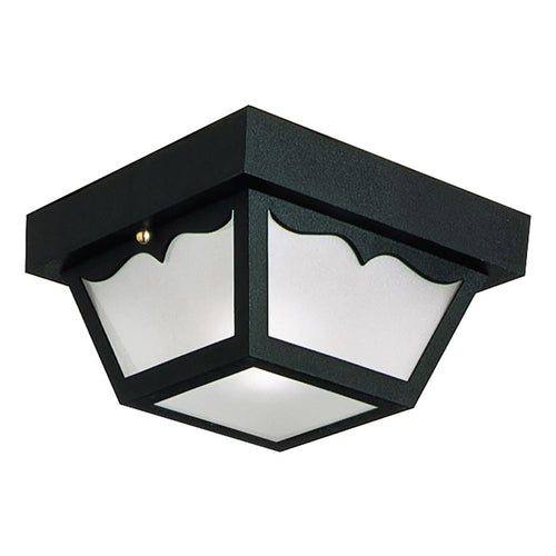 Design House Outdoor Ceiling Light in Black 5.5-Inch by 10.5-Inch