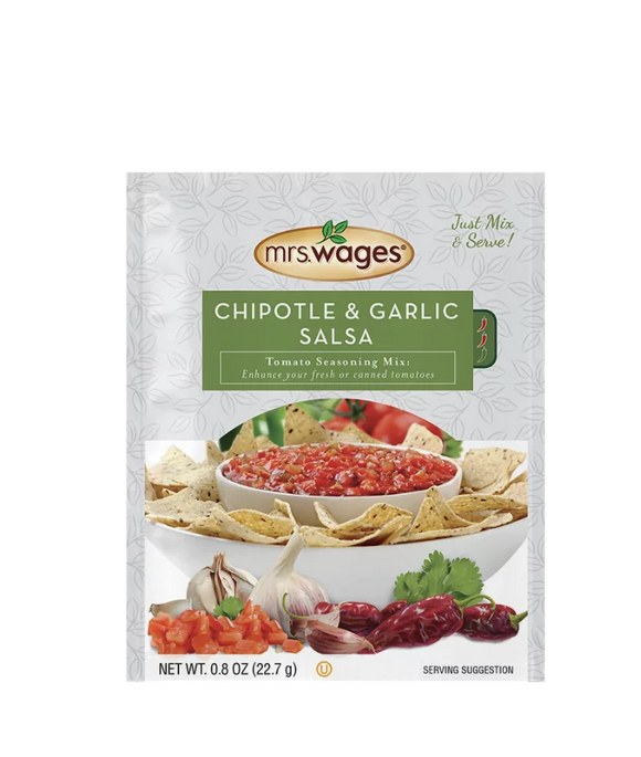 Mrs. Wages® Chipotle & Garlic Salsa Tomato Seasoning Mix 0.8 Oz