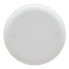 Thomas & Betts Carlon Ceiling Fan Box Cover, Round, Blank, 4-Inch Diameter, White