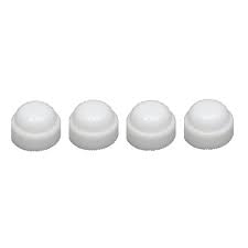 Atron White Plastic Caps - 4pcs / Pack