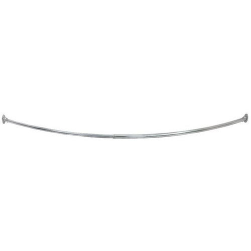 Design House Steel Shower Rod in Polished Chrome, 55-Inch to 63-Inch