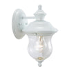 Design House Highland Outdoor Wall Lantern Sconce in White 10-5/8-inch By 6-inch