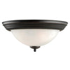 Design House Millbridge Ceiling Mount Light Fixture in Oil Rubbed Bronze, 2-Light 5-7/8-Inch by 13.25-Inch